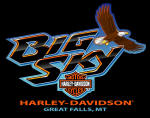 Big Sky Harley-Davidson Logo with Eagle